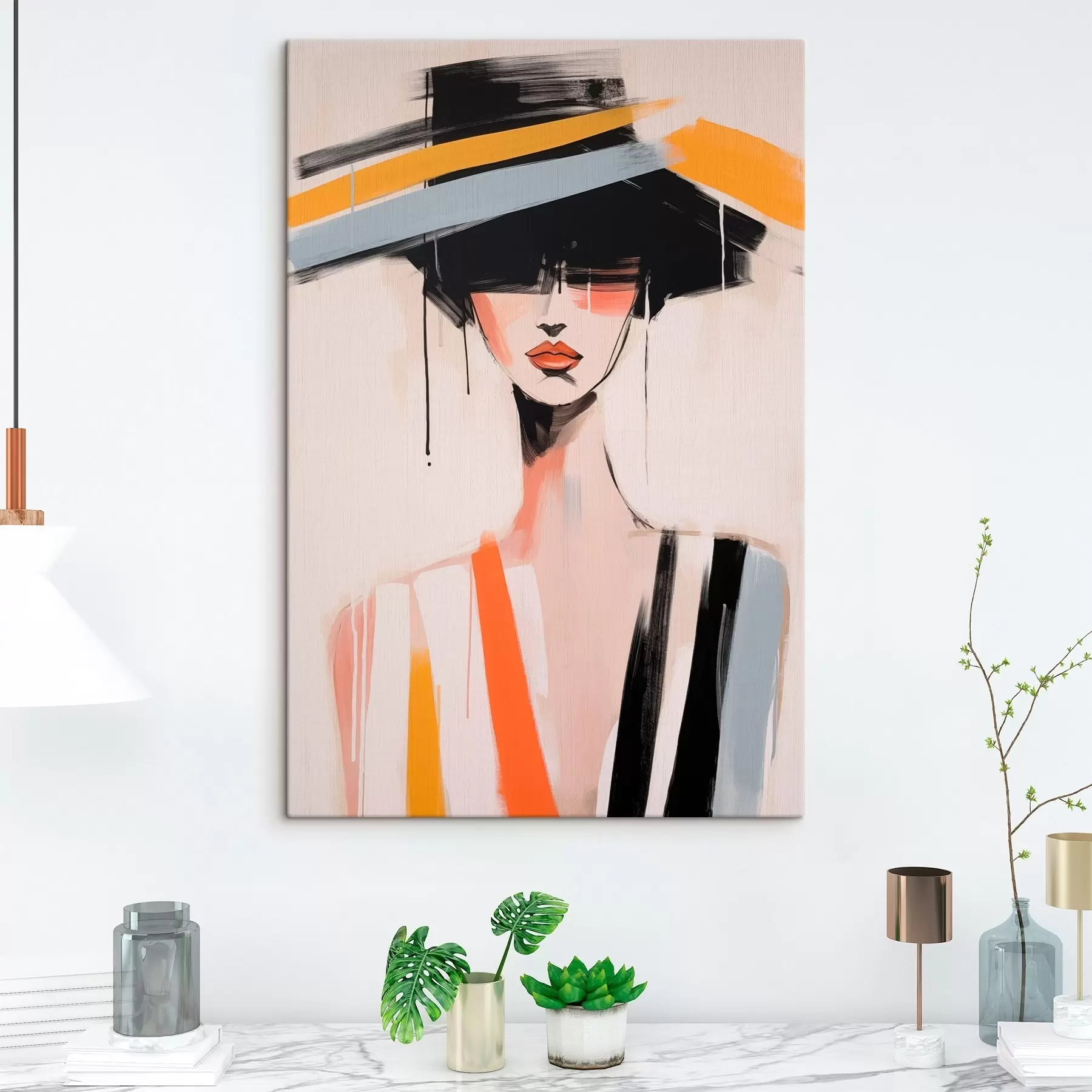 Tableau Portrait cubiste s46809