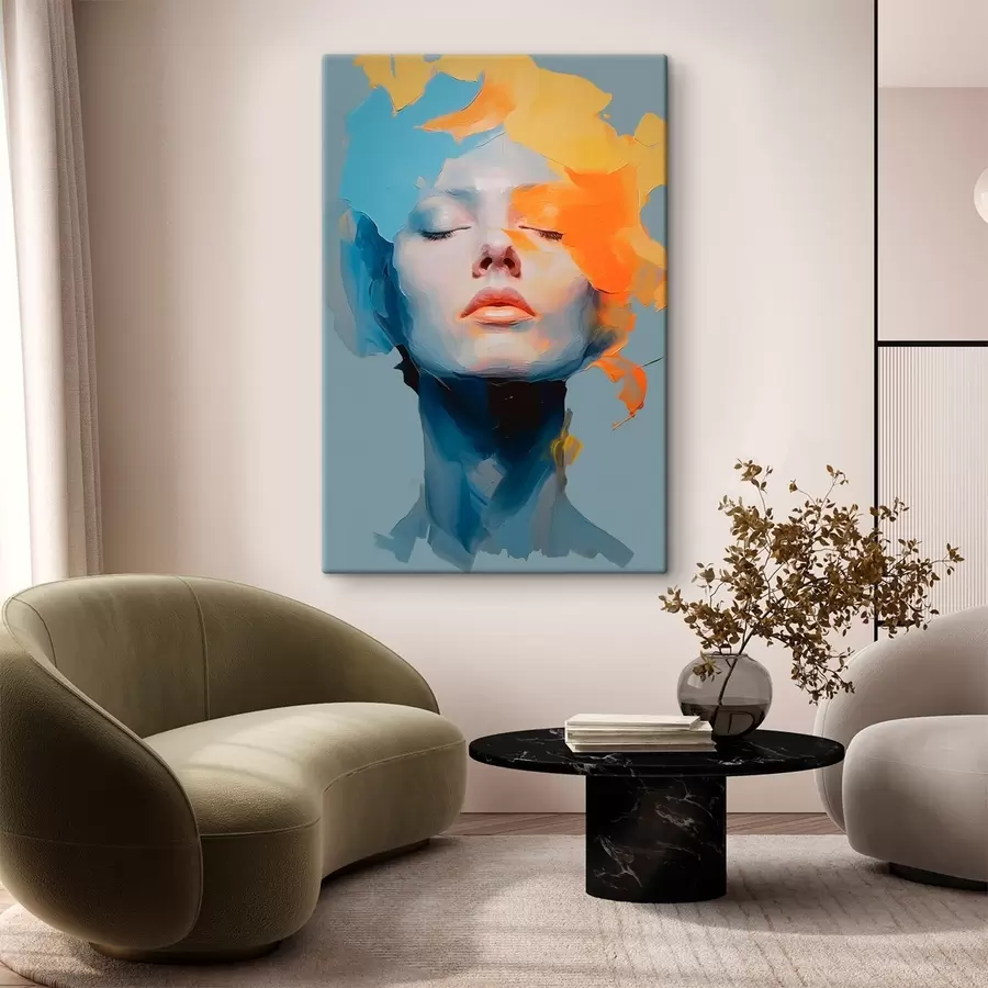 Tableau Fille en peinture s46810