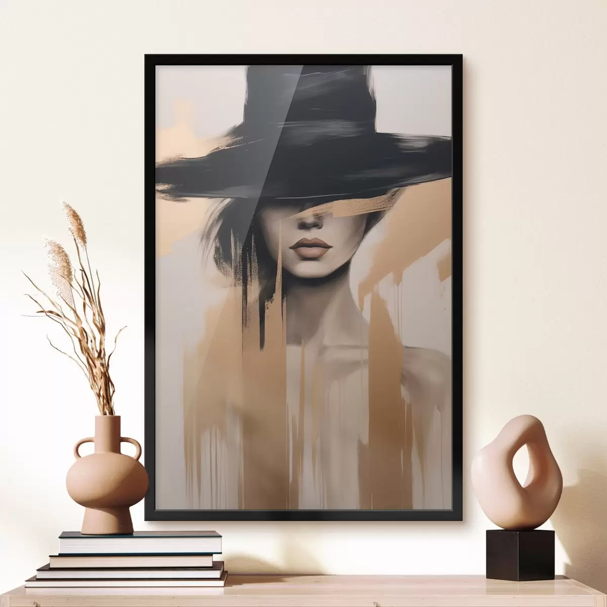 Poster Fille au chapeau f46802