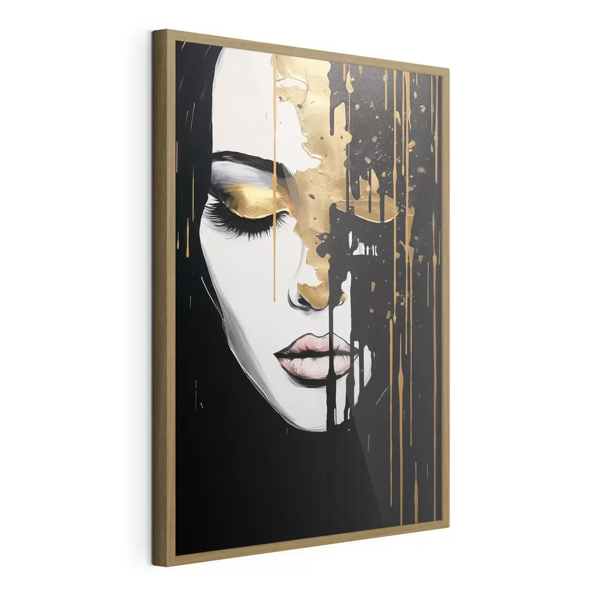 Poster Portrait abstrait d'une jeune fille f46803