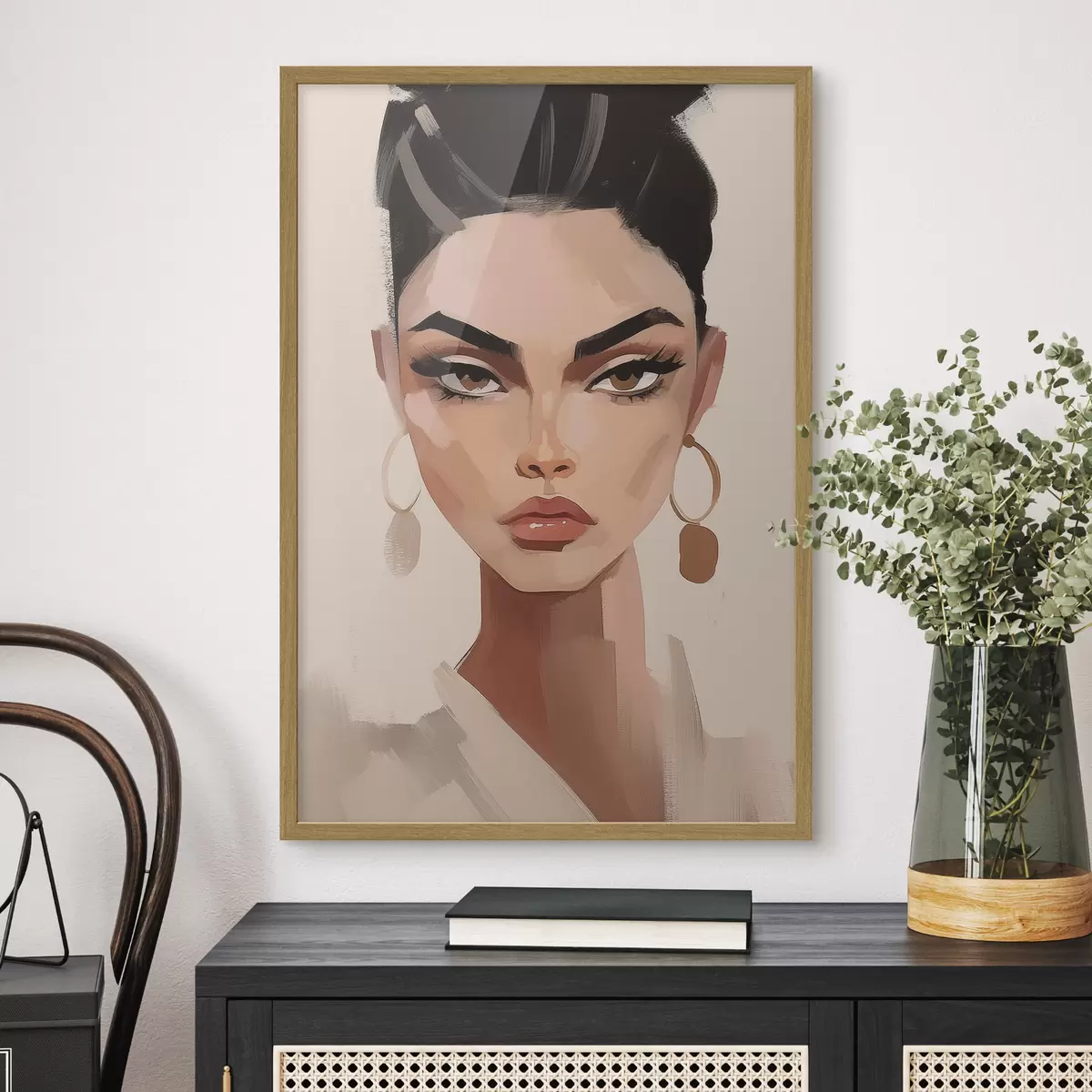 Poster Portrait d'une jeune fille f46805