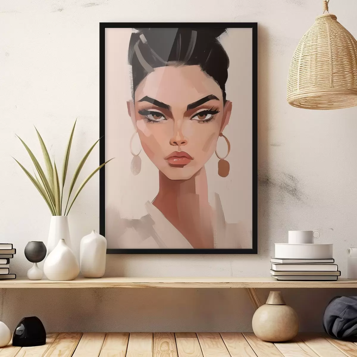 Poster Portrait d'une jeune fille f46805