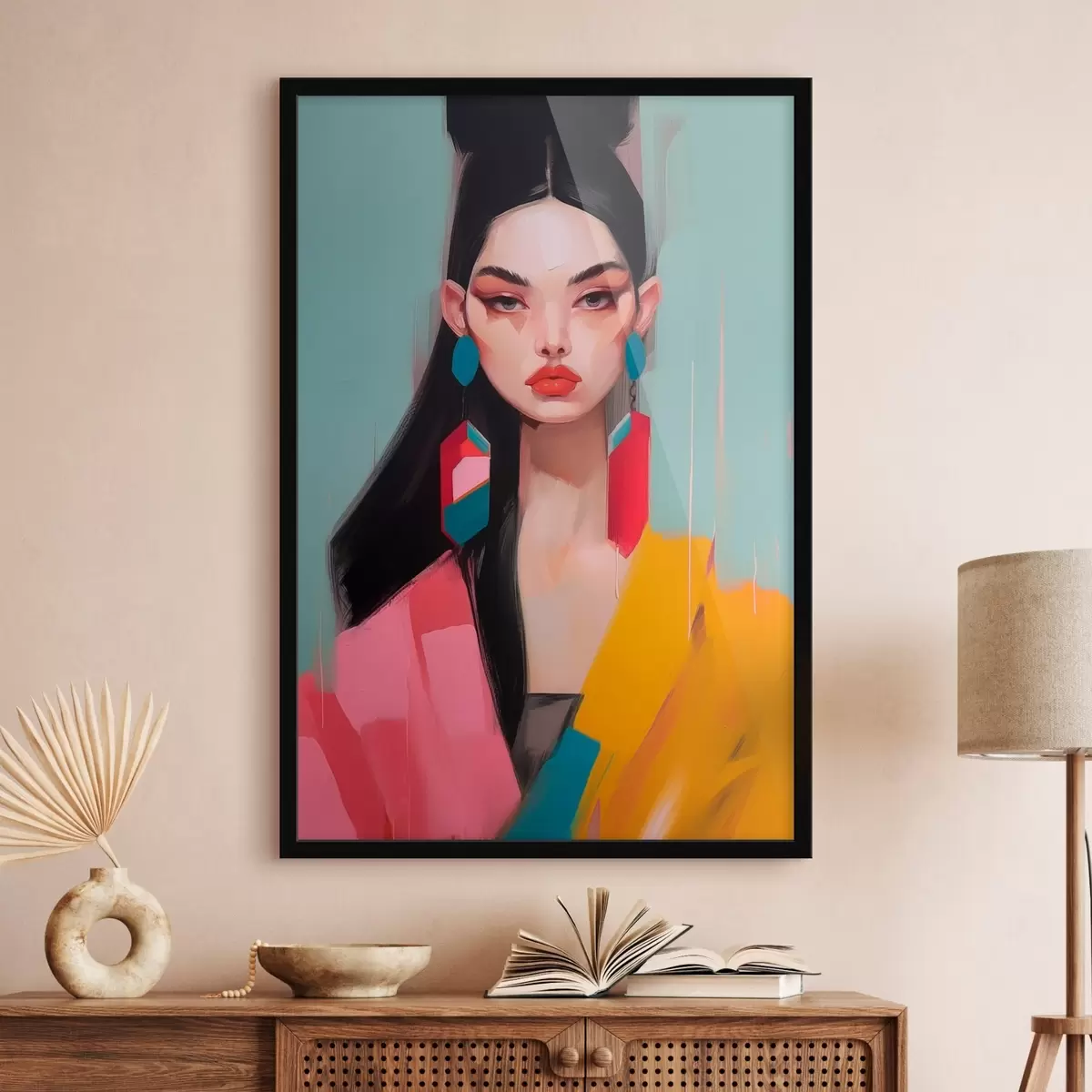 Poster Portrait abstrait de mode f46808