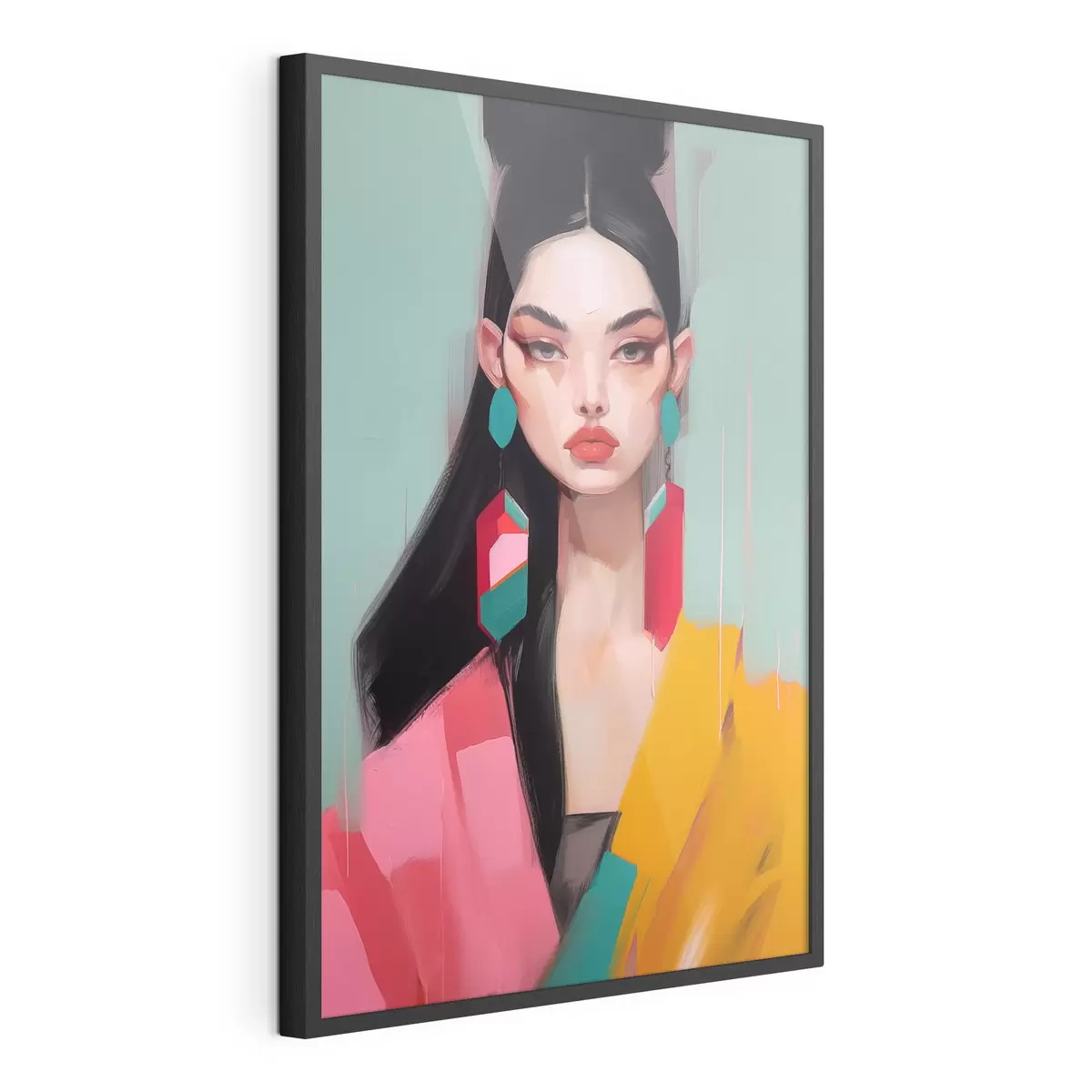 Poster Portrait abstrait de mode f46808