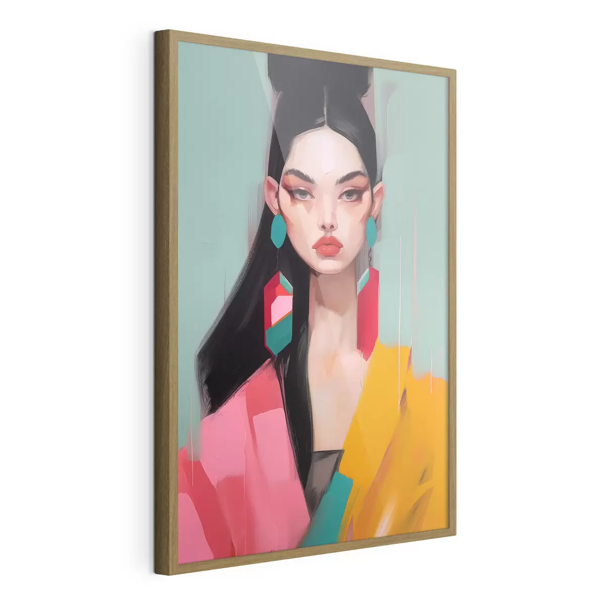 Poster Portrait abstrait de mode f46808