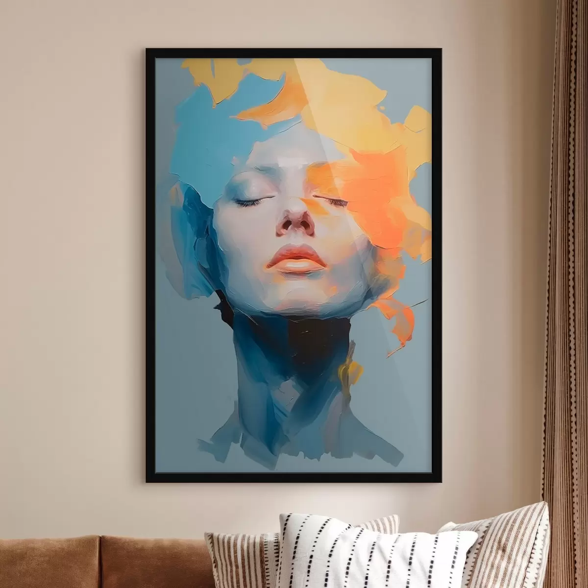 Poster Fille en peinture f46810