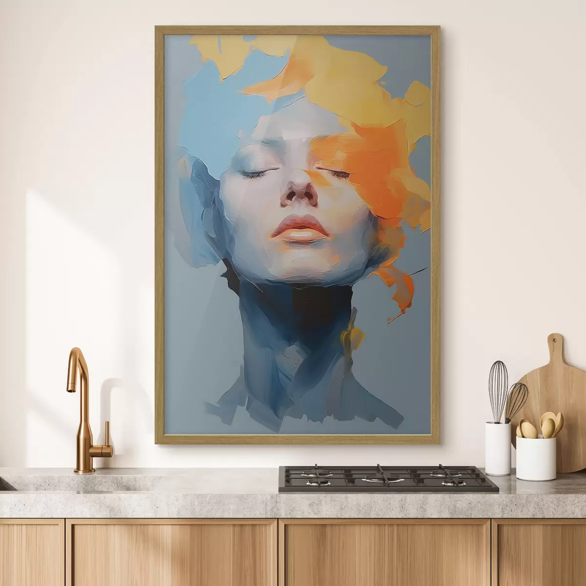 Poster Fille en peinture f46810