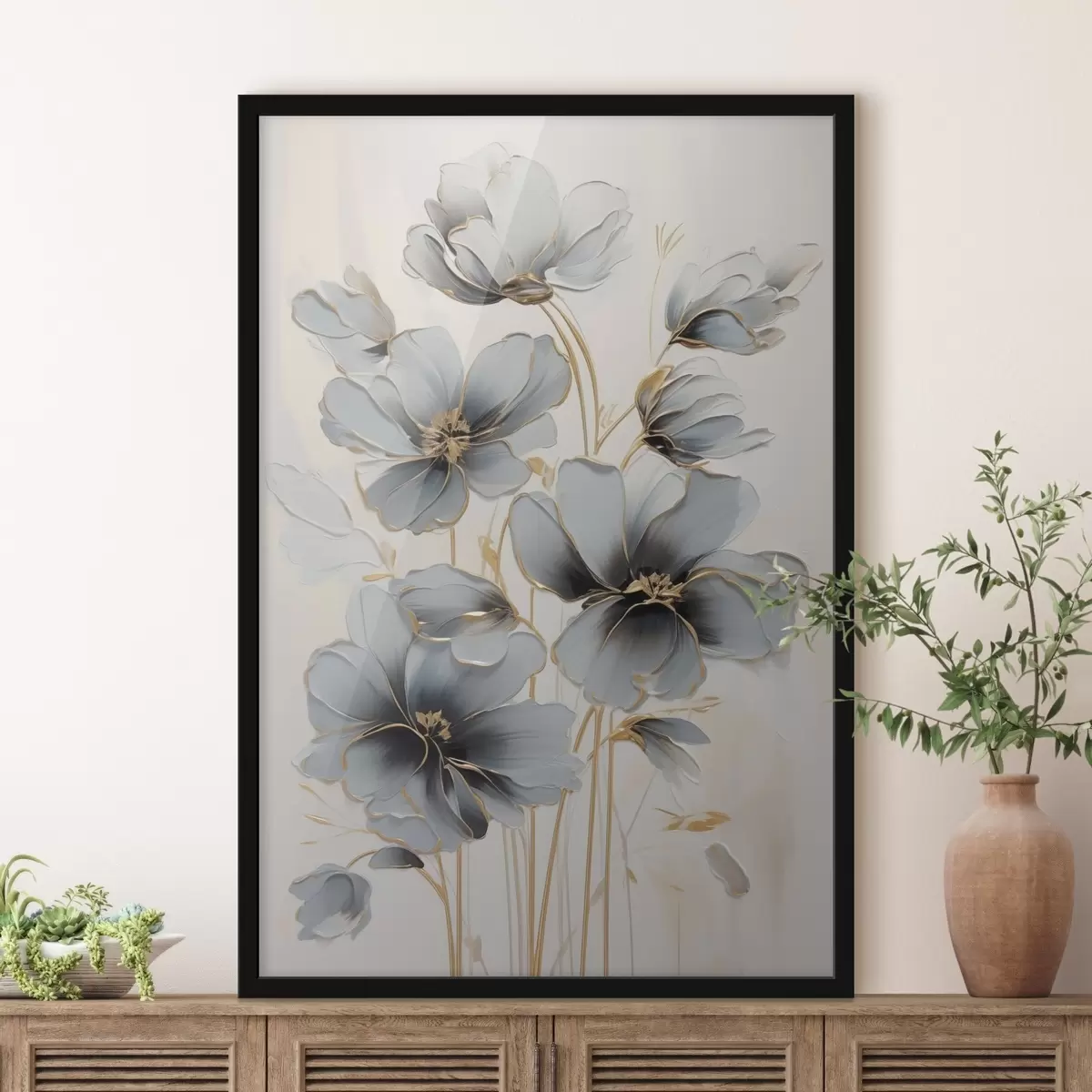 Poster Fleurs abstraites f46822