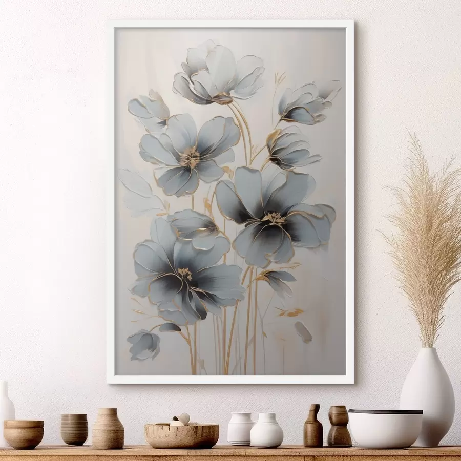 Papier peint Fleurs abstraites f46822