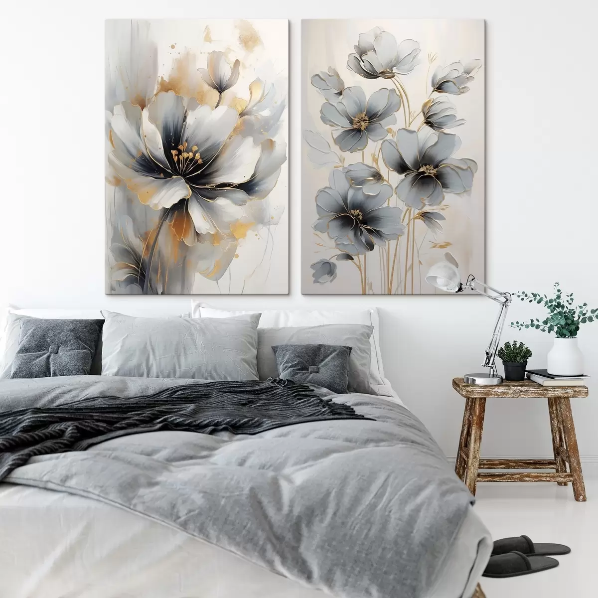 Tableau Fleurs abstraites m01043