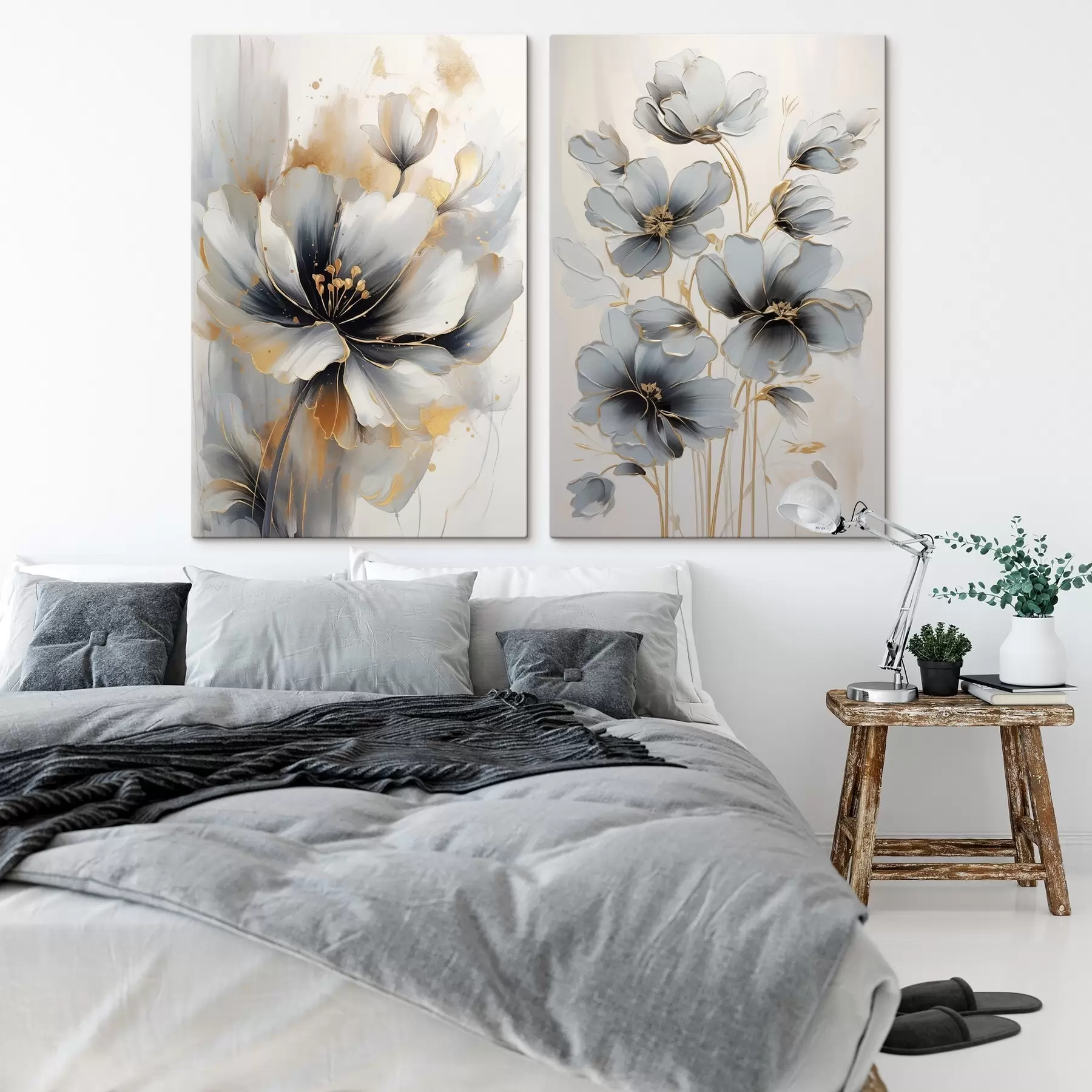 Tableau Fleurs abstraites m01043