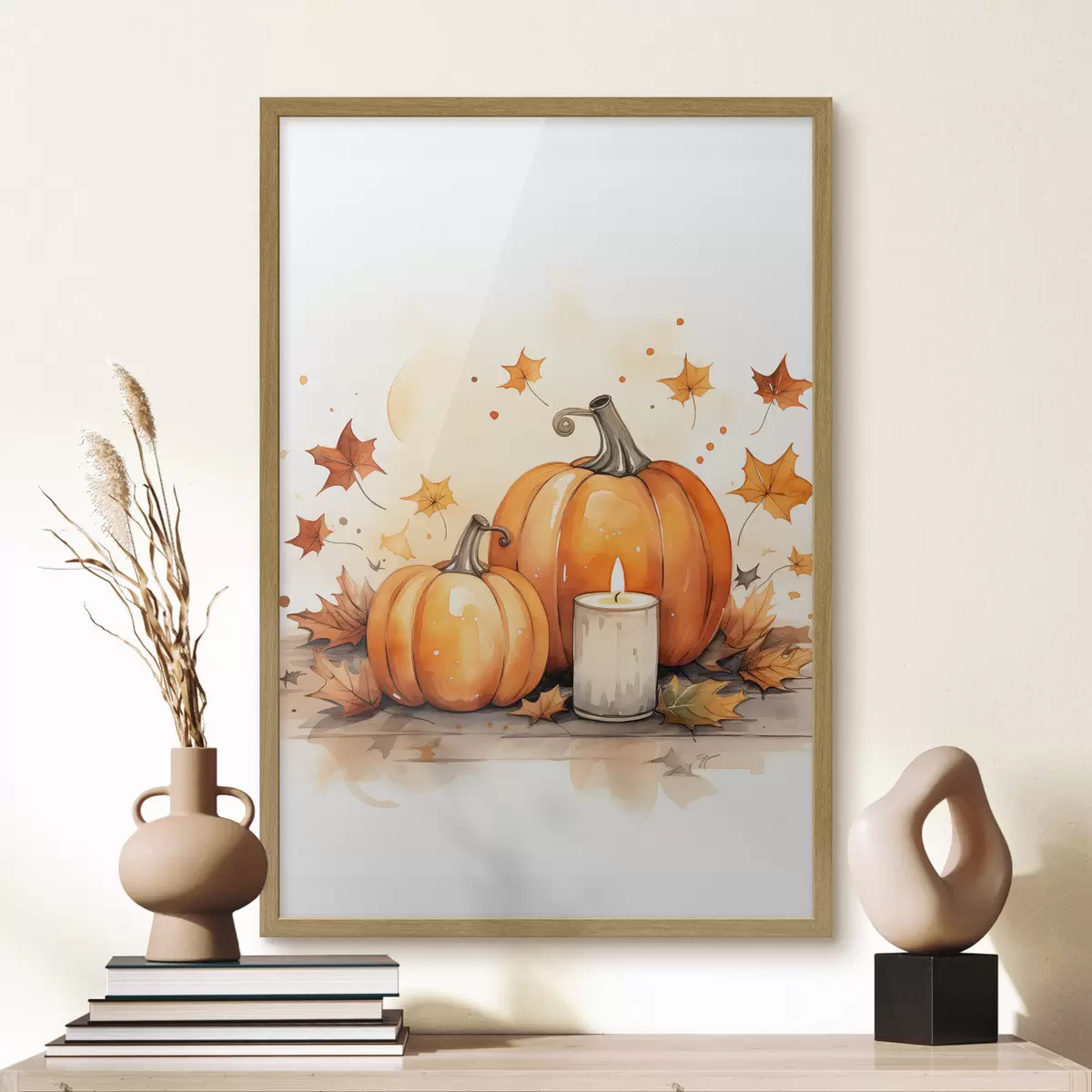 Poster Composition automnale, imitation aquarelle f46770
