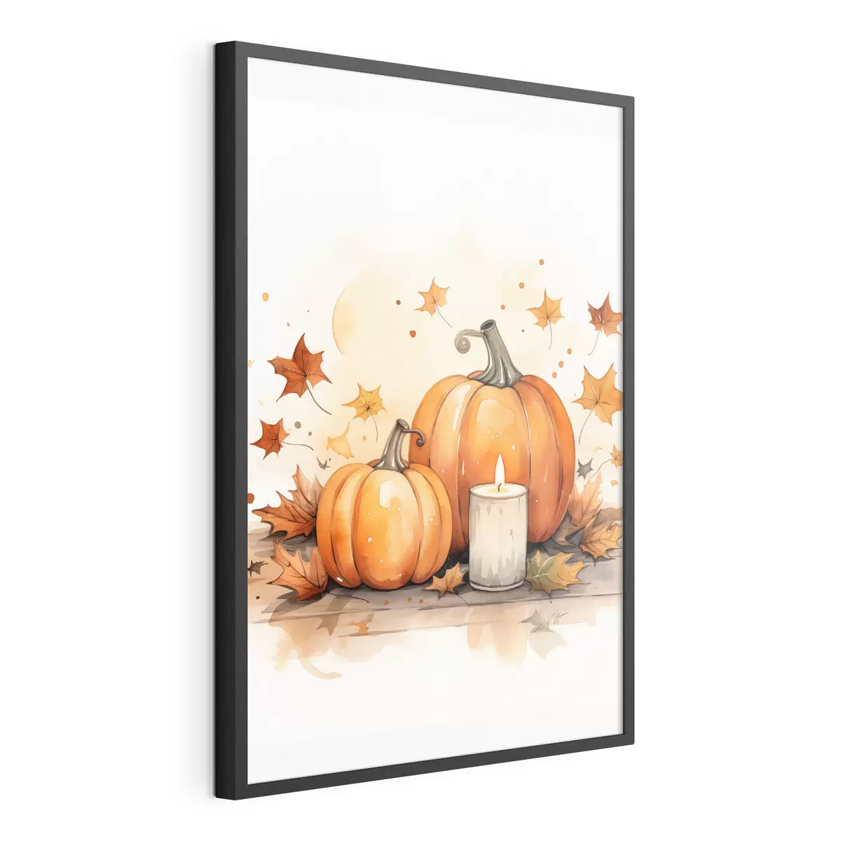 Poster Composition automnale, imitation aquarelle f46770