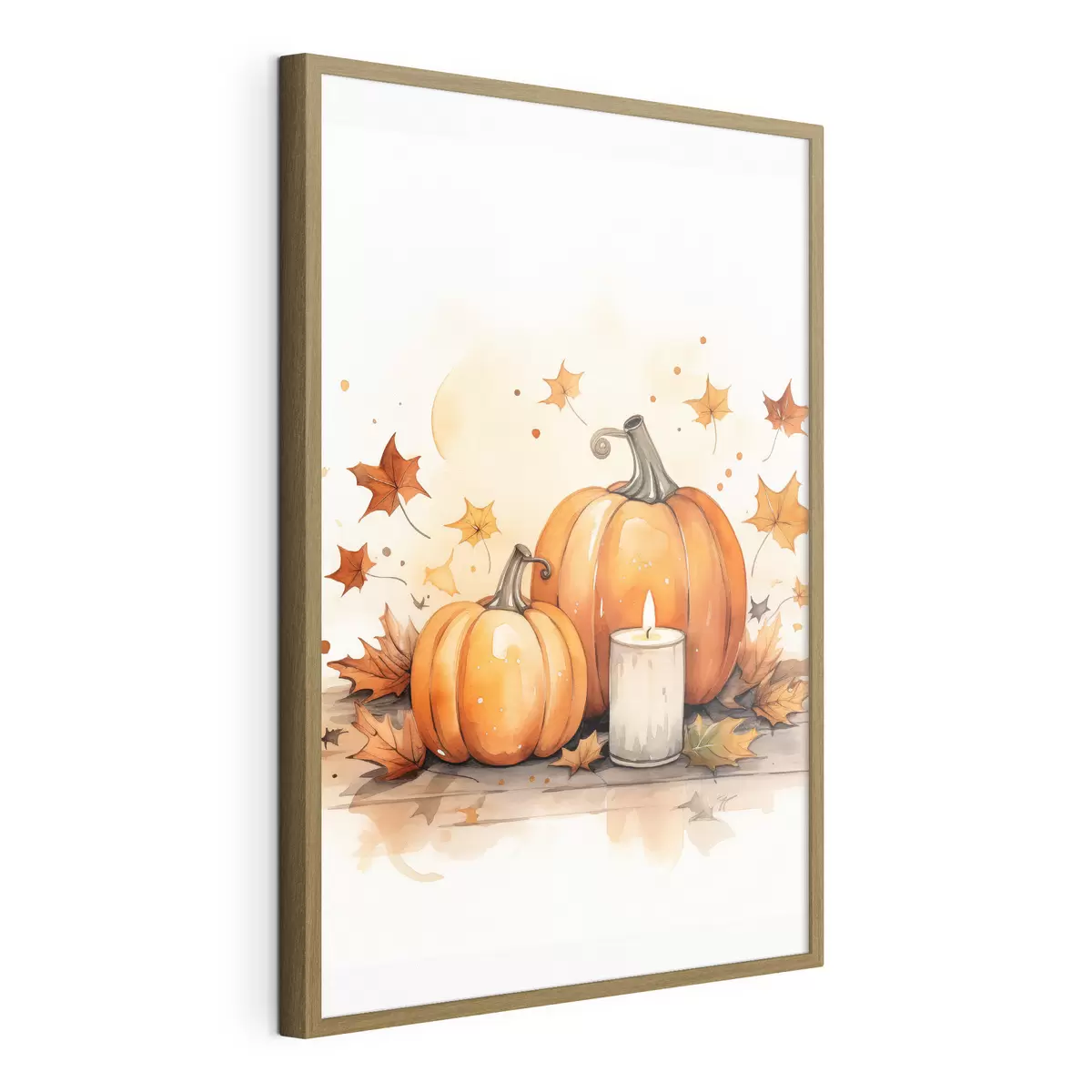 Poster Composition automnale, imitation aquarelle f46770