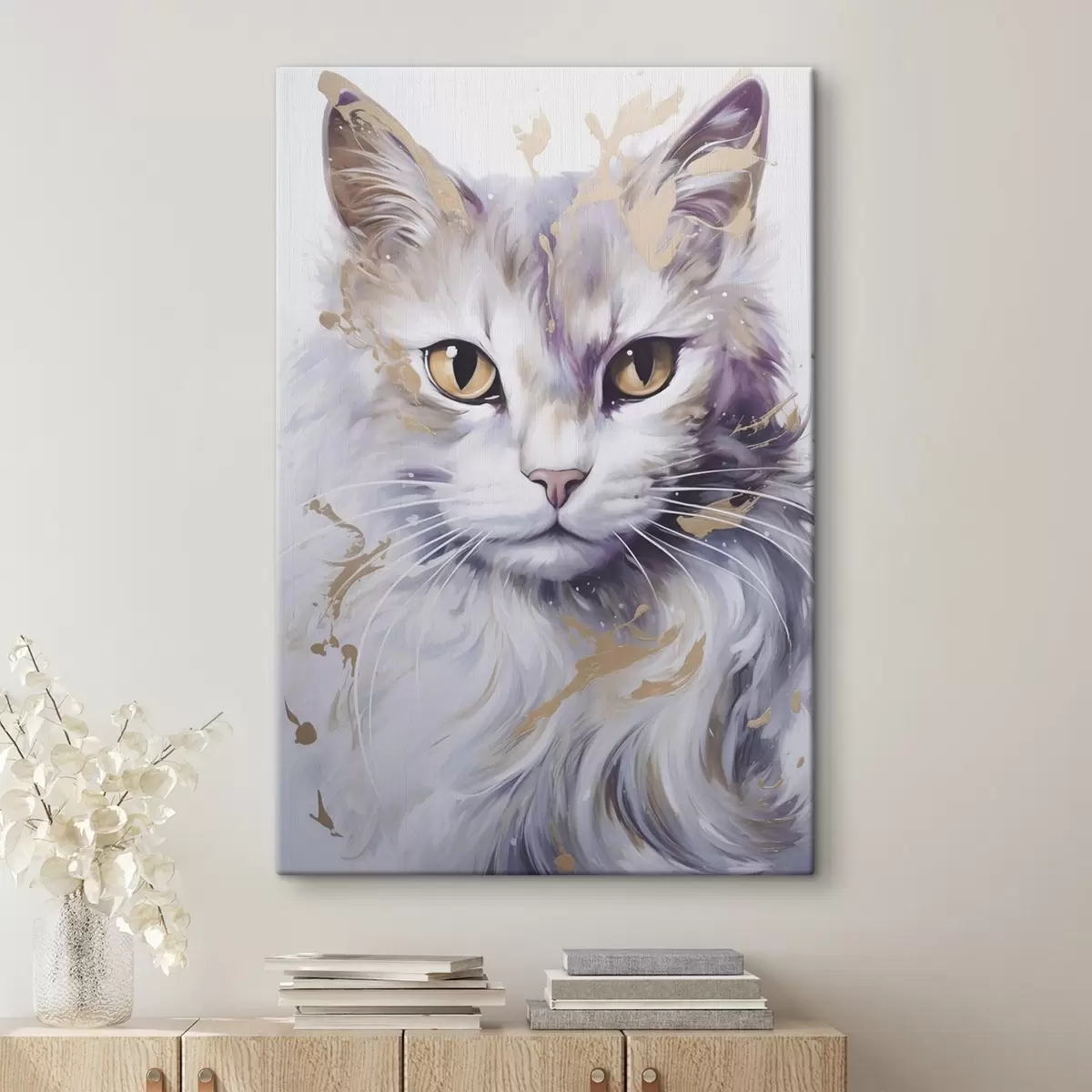 Tableau Chat abstrait s46837