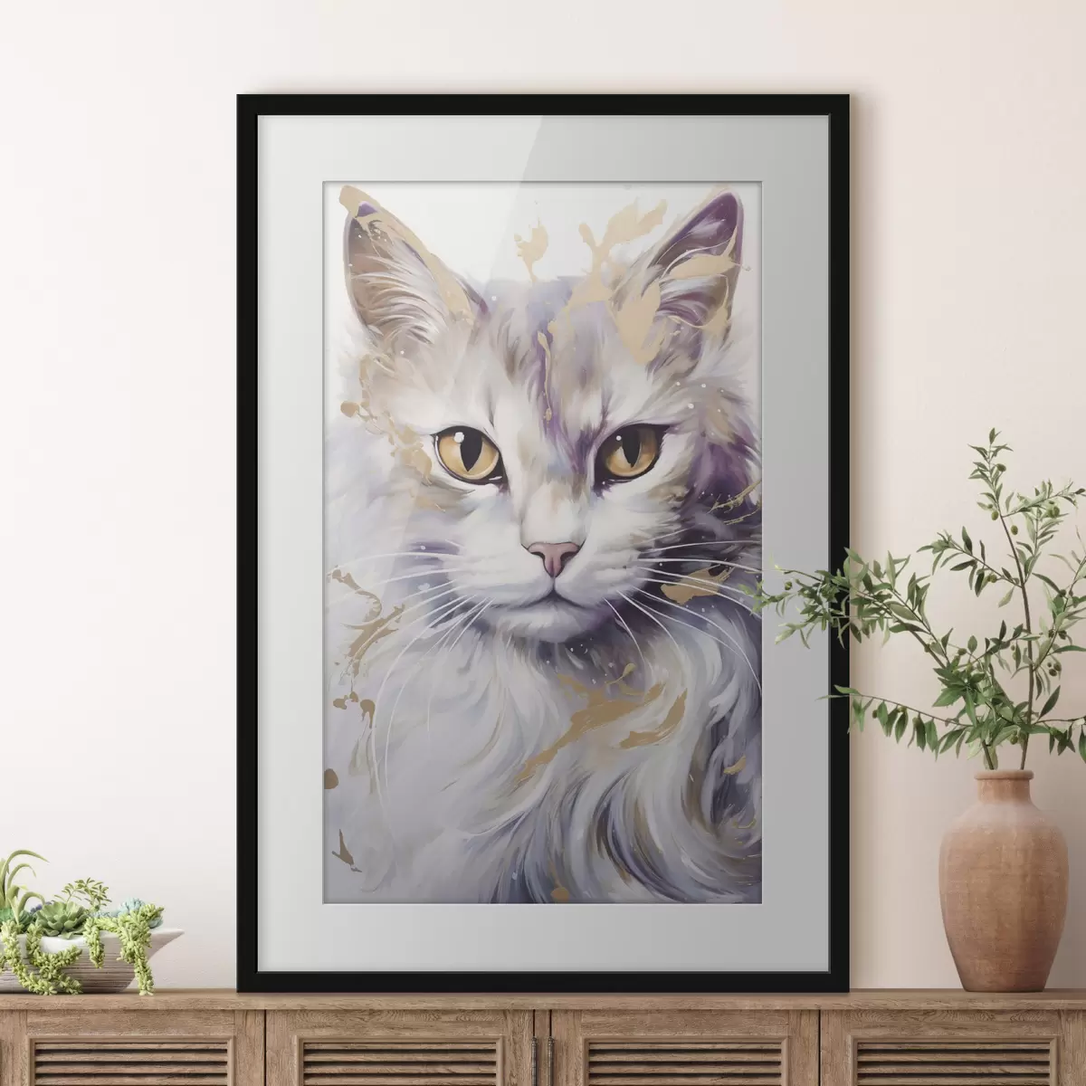 Poster Chat et sérénité f46837