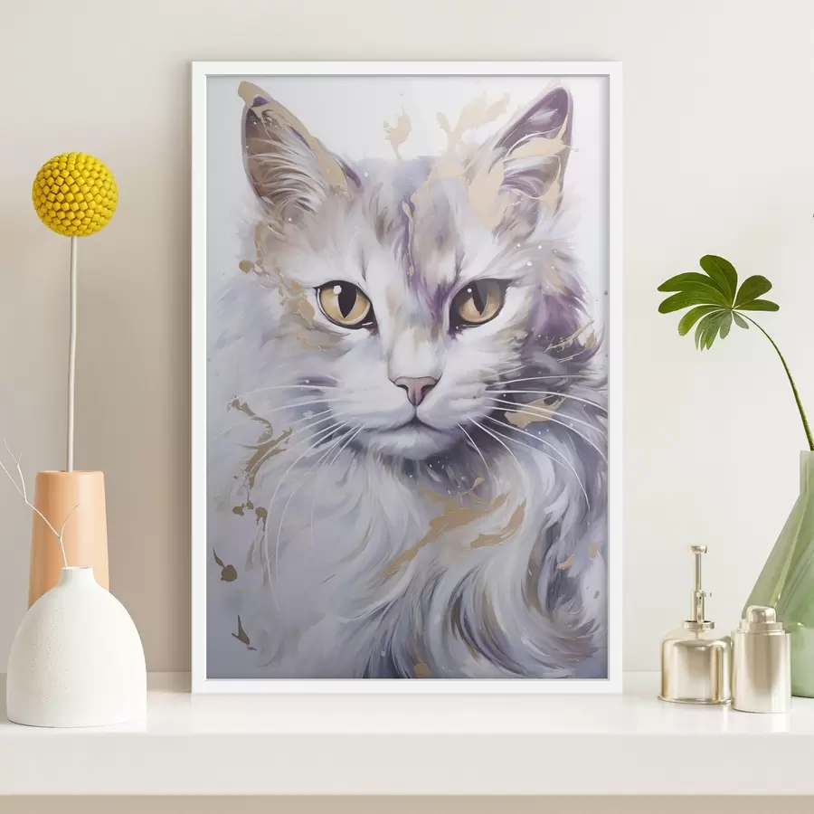 Papier peint Chat abstrait f46837