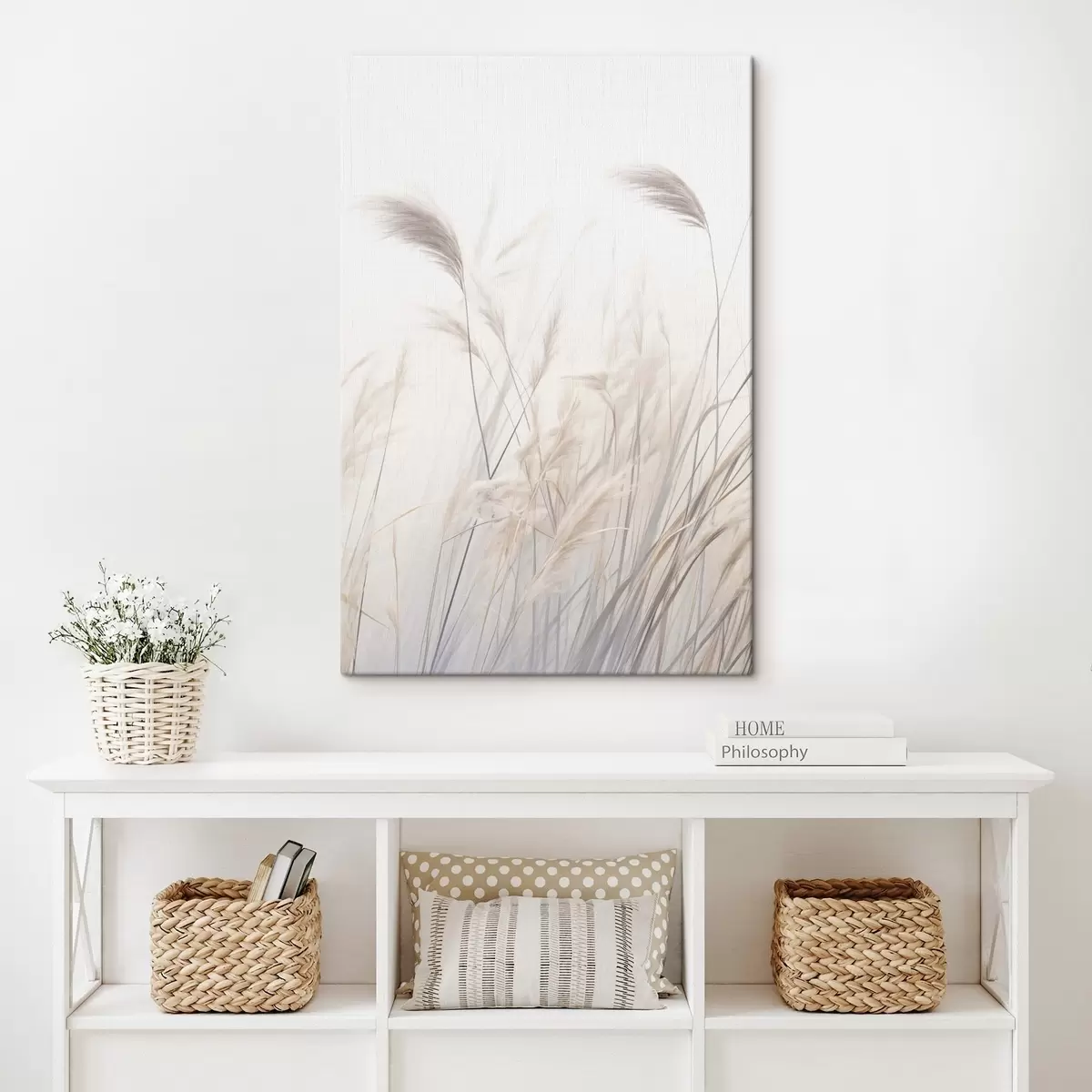 Tableau Plantes délicates sur fond clair s46884