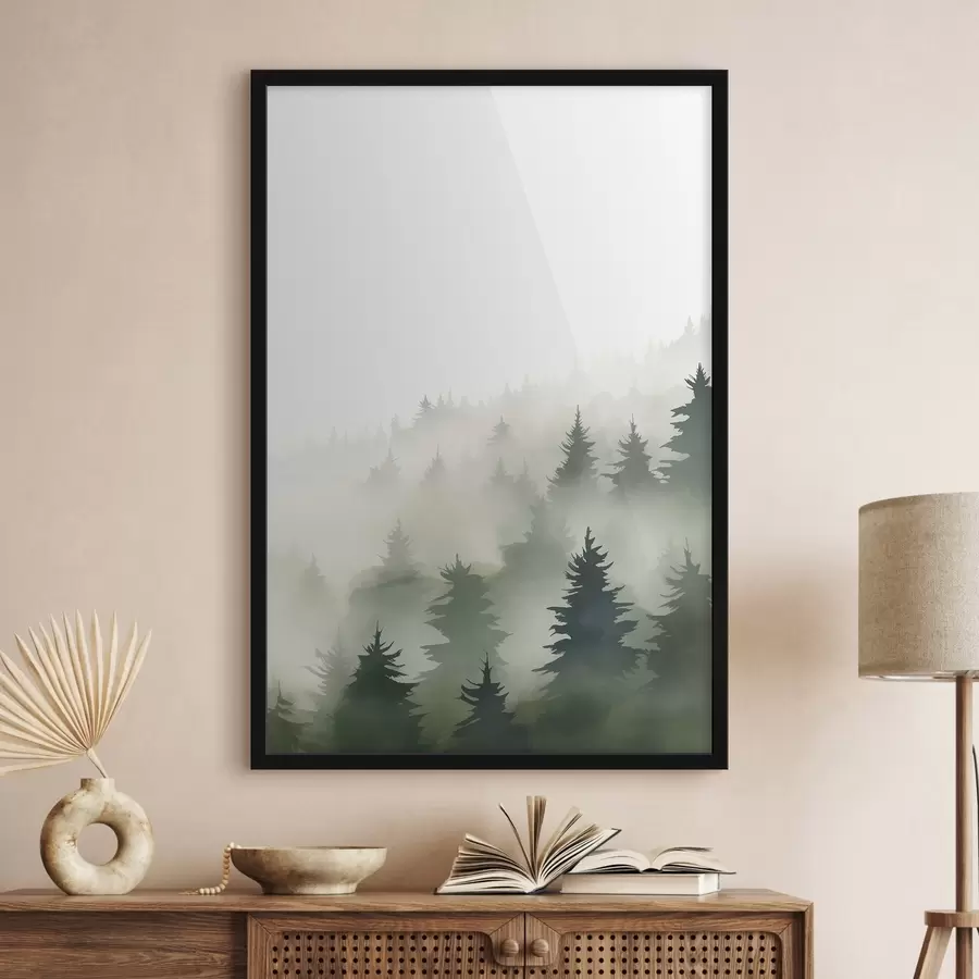 Papier peint Forêt brumeuse f46876