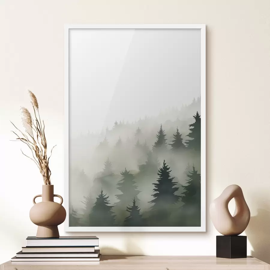 Papier peint Forêt brumeuse f46876