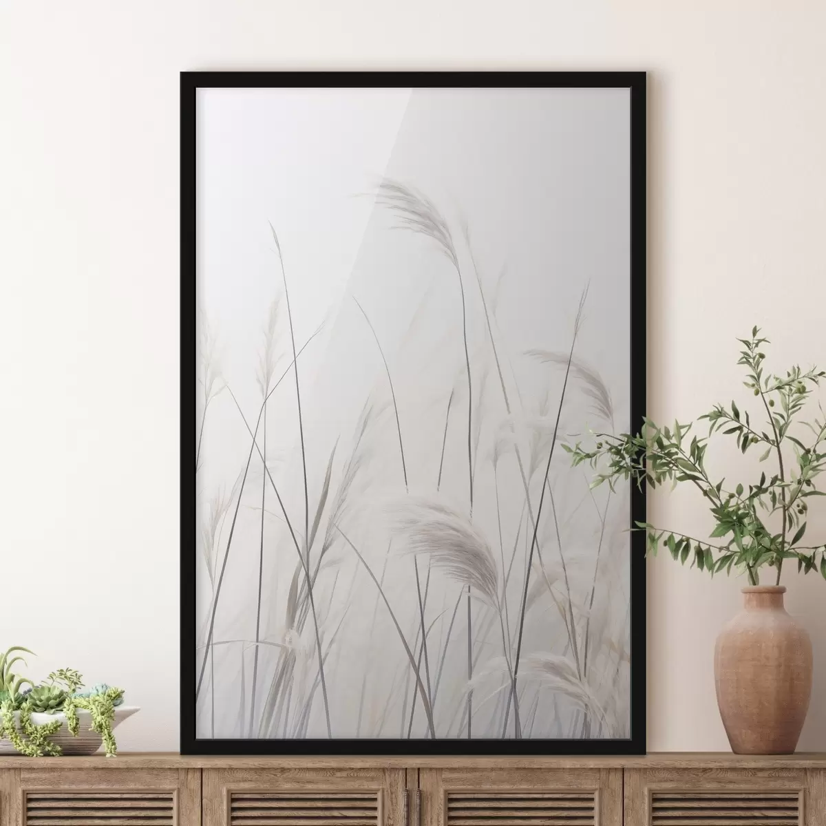 Poster Plantes sur fond clair f46883