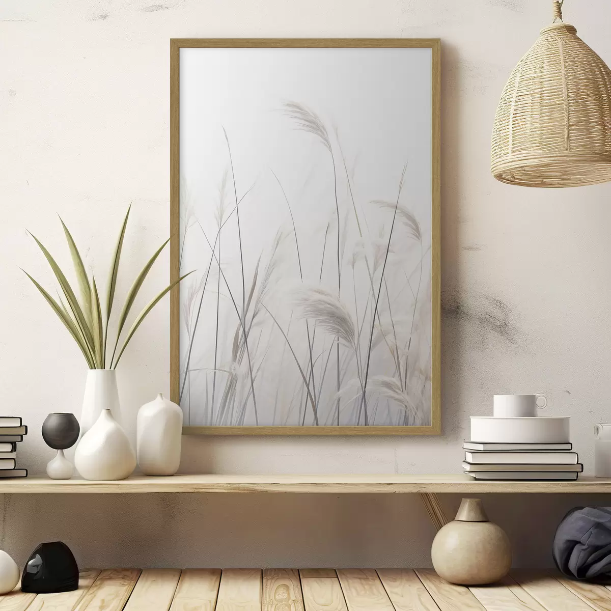 Poster Plantes sur fond clair f46883