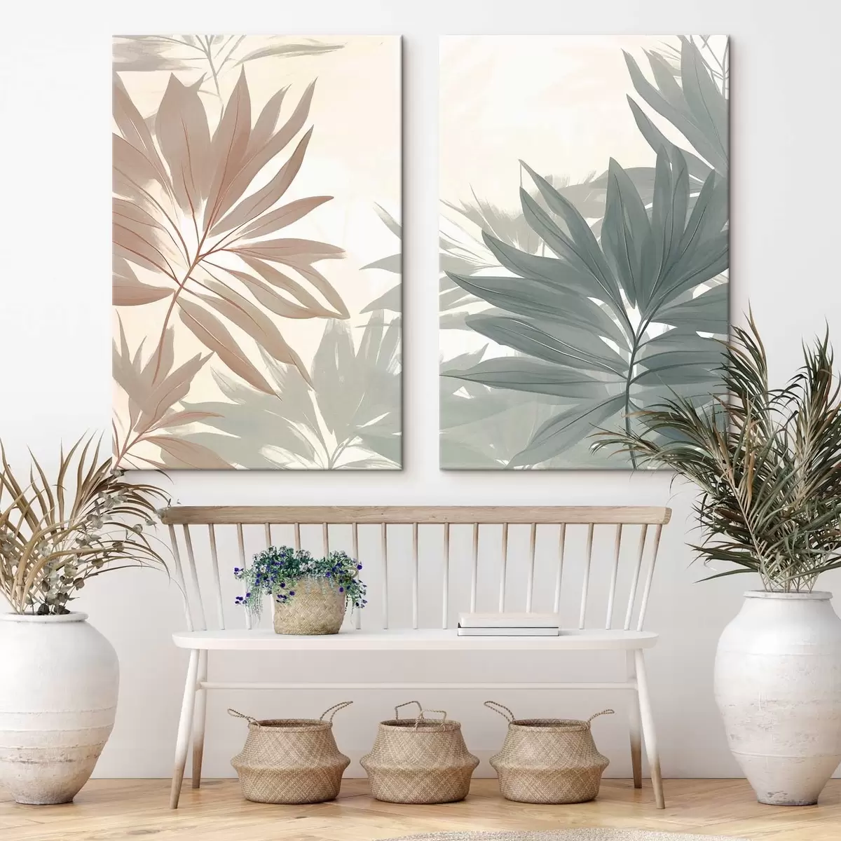 Tableau Feuilles tropicales m01060