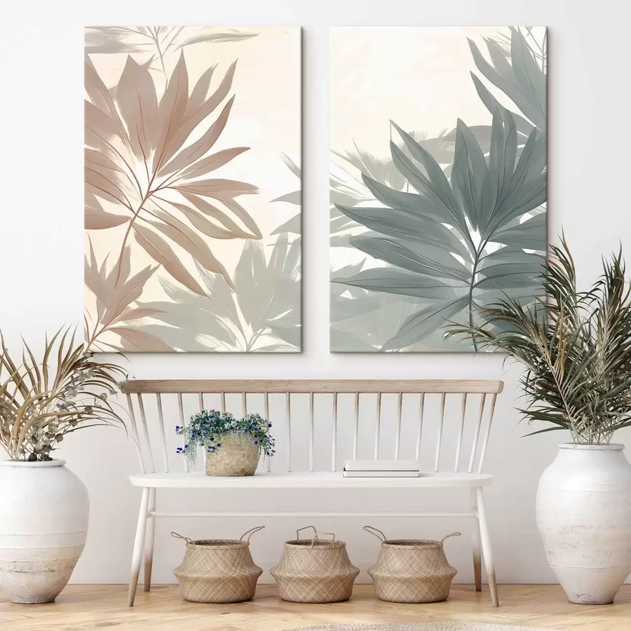 Tableau Feuilles tropicales m01060