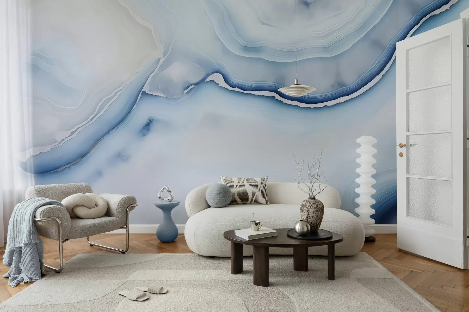 Papier peint Marbre délicat w05000