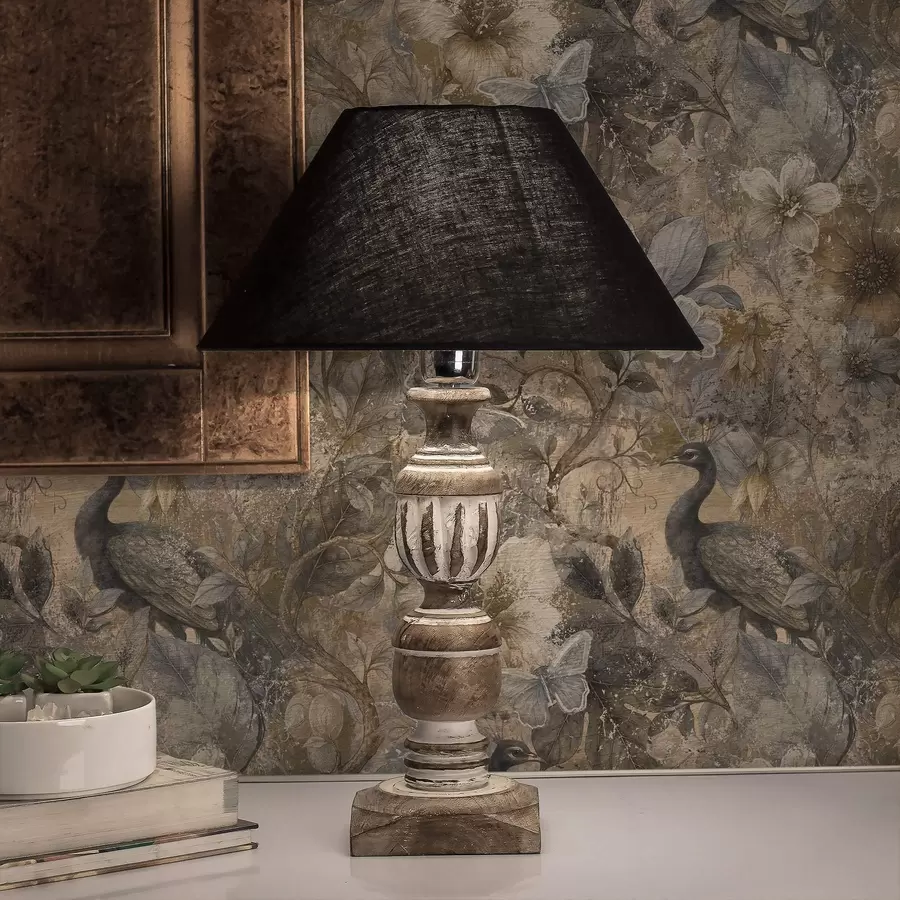 Papier peint Collage floral vieilli avec des paons et des papillons a00897