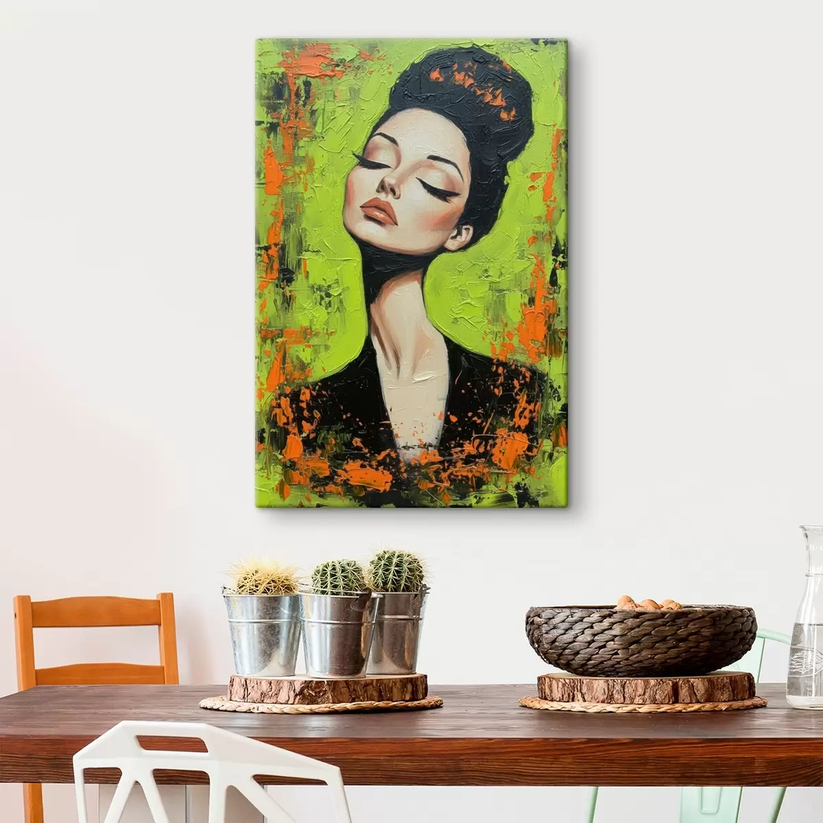 Tableau Portrait d'une jeune fille s46860