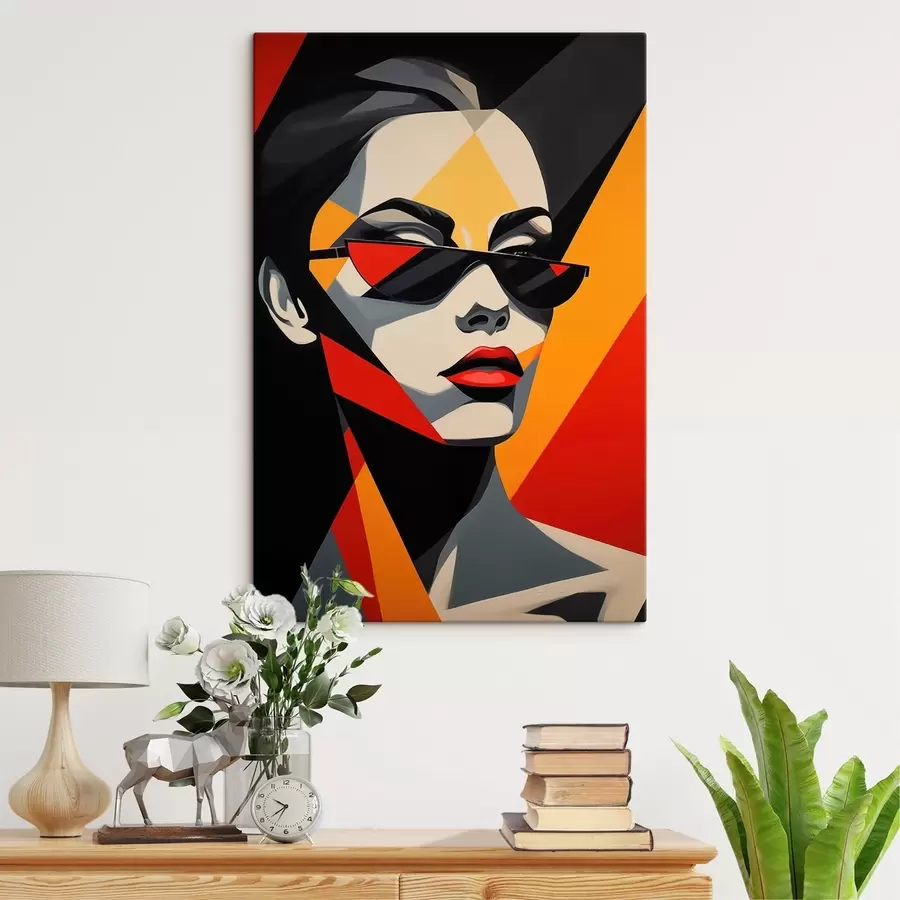 Tableau Portrait abstrait s46864