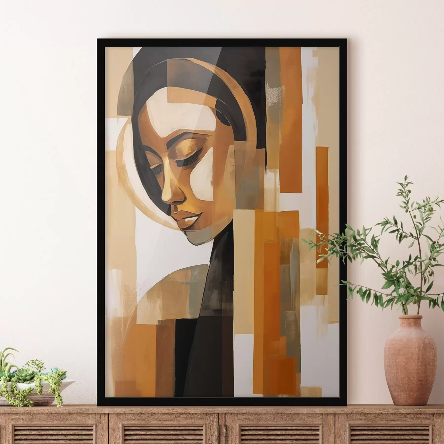 Papier peint Portrait abstrait f46867