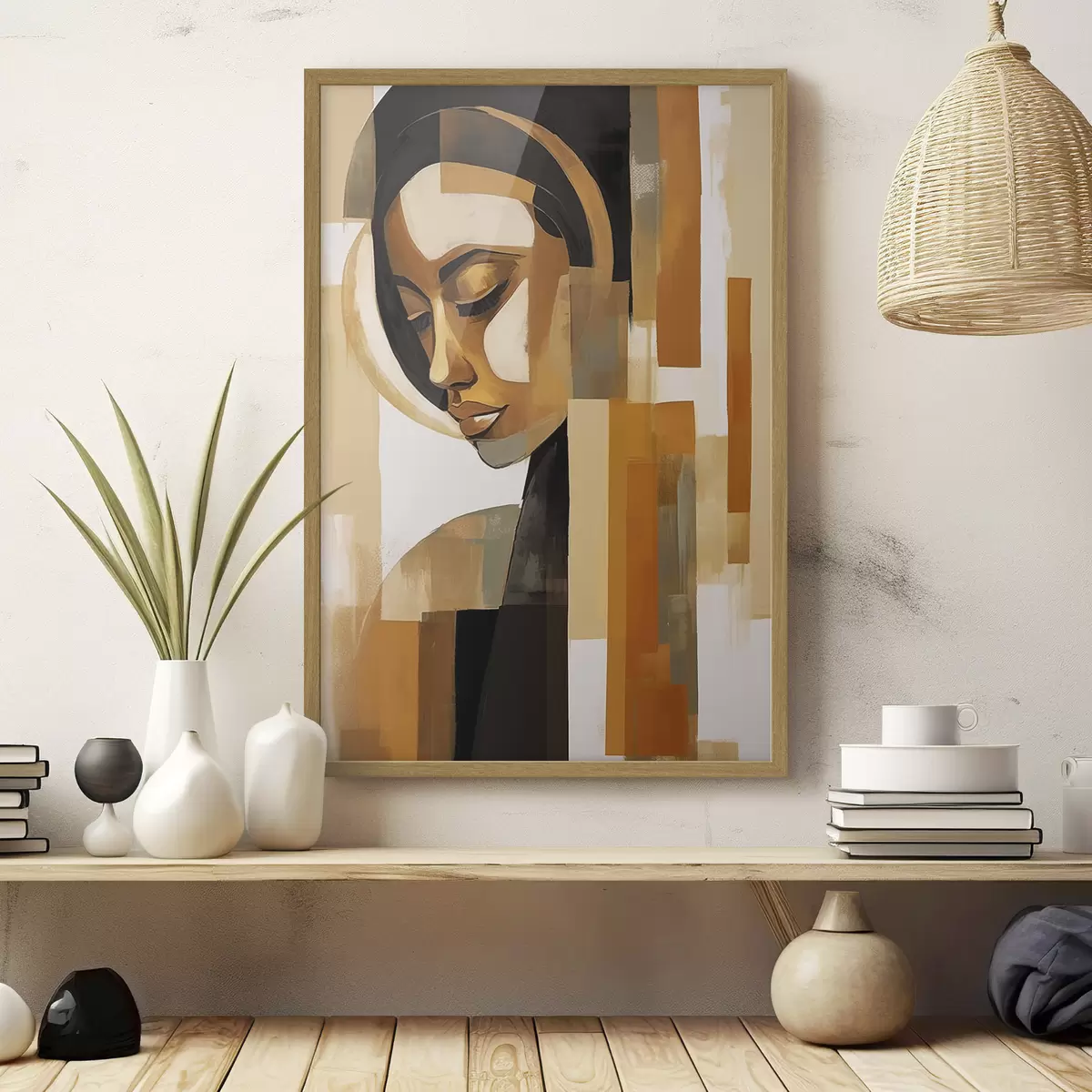 Poster Portrait abstrait f46867