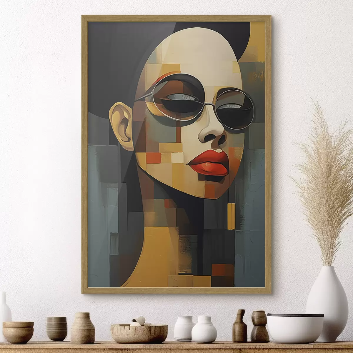 Poster Portrait abstrait f46868