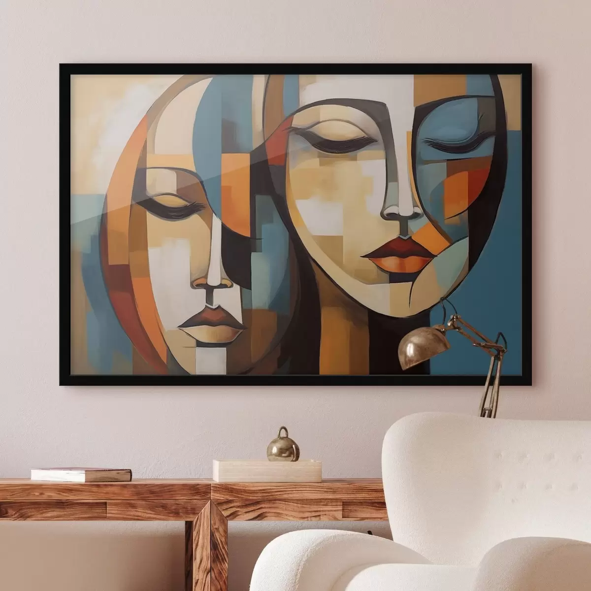 Poster Portrait abstrait f46869