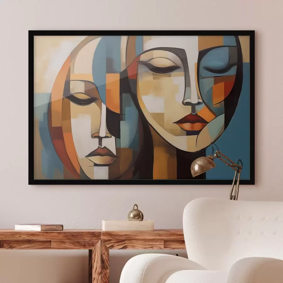 Papier peint Portrait abstrait f46869