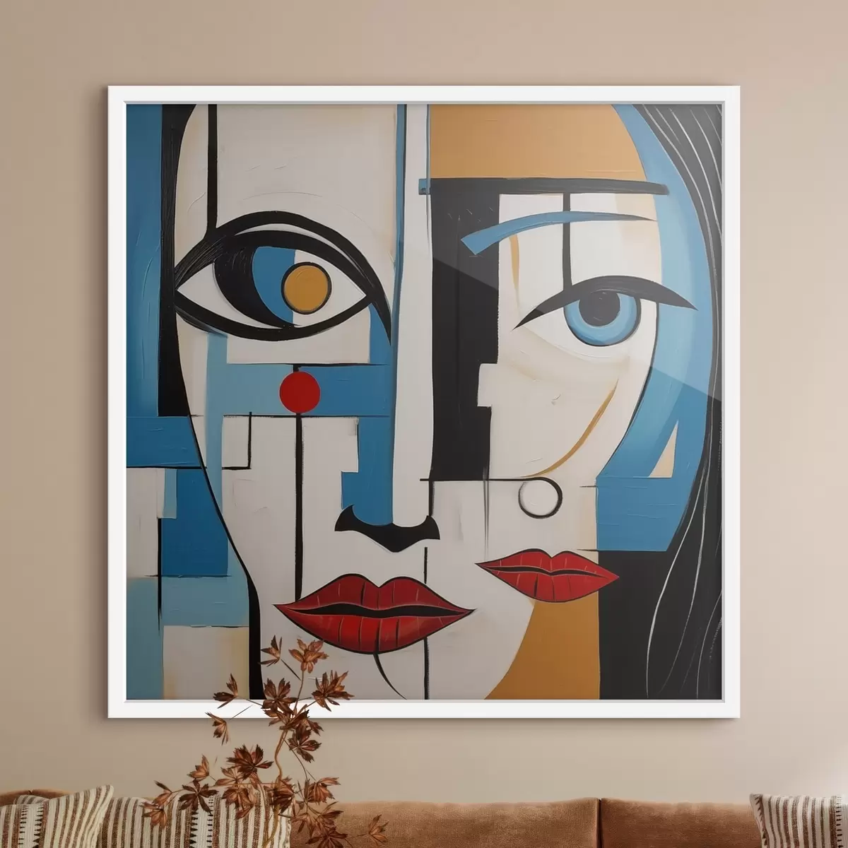 Poster Portrait abstrait f46870