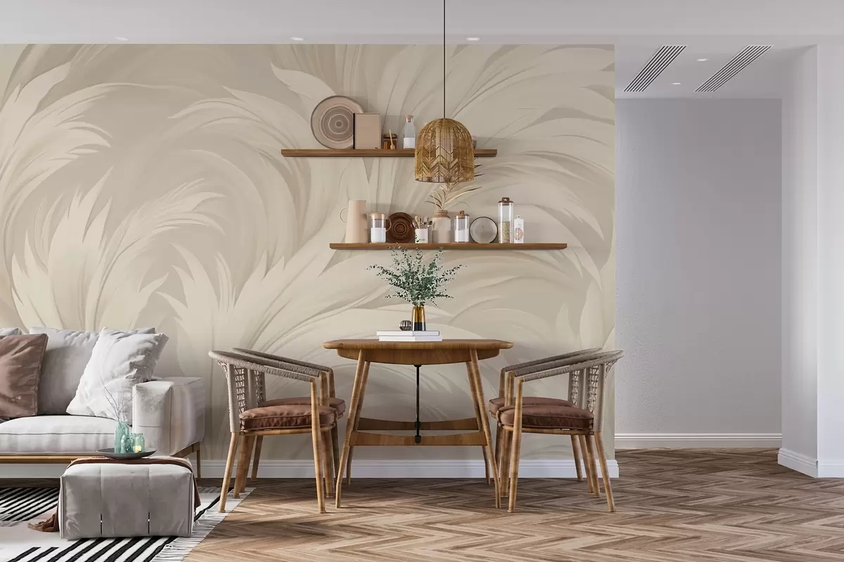 Papier peint Feuilles abstraites w04987