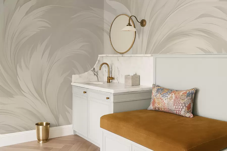 Papier peint Feuilles abstraites w04987