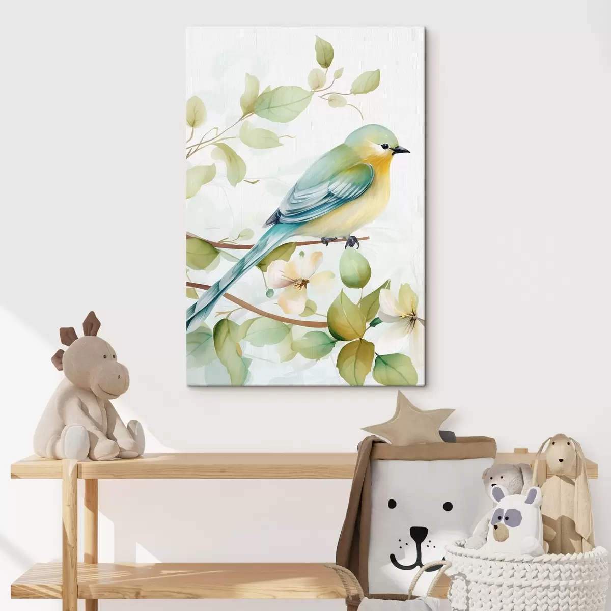 Tableau Mésange sur une branche s46891
