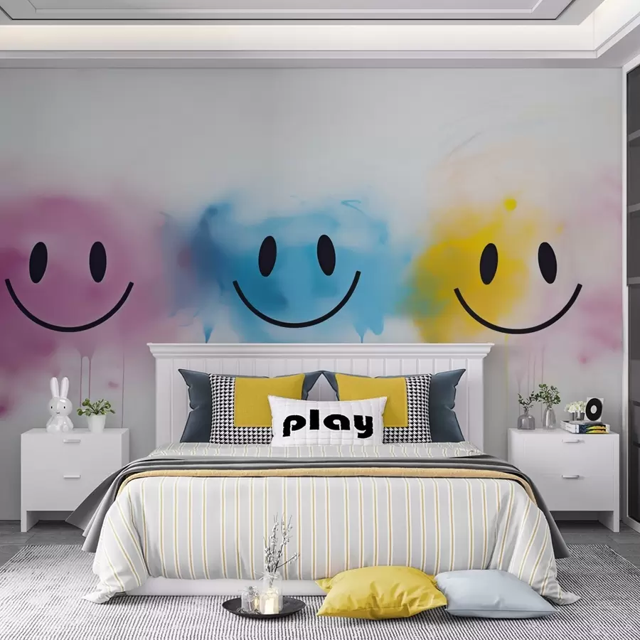 Papier peint Smileys w09600