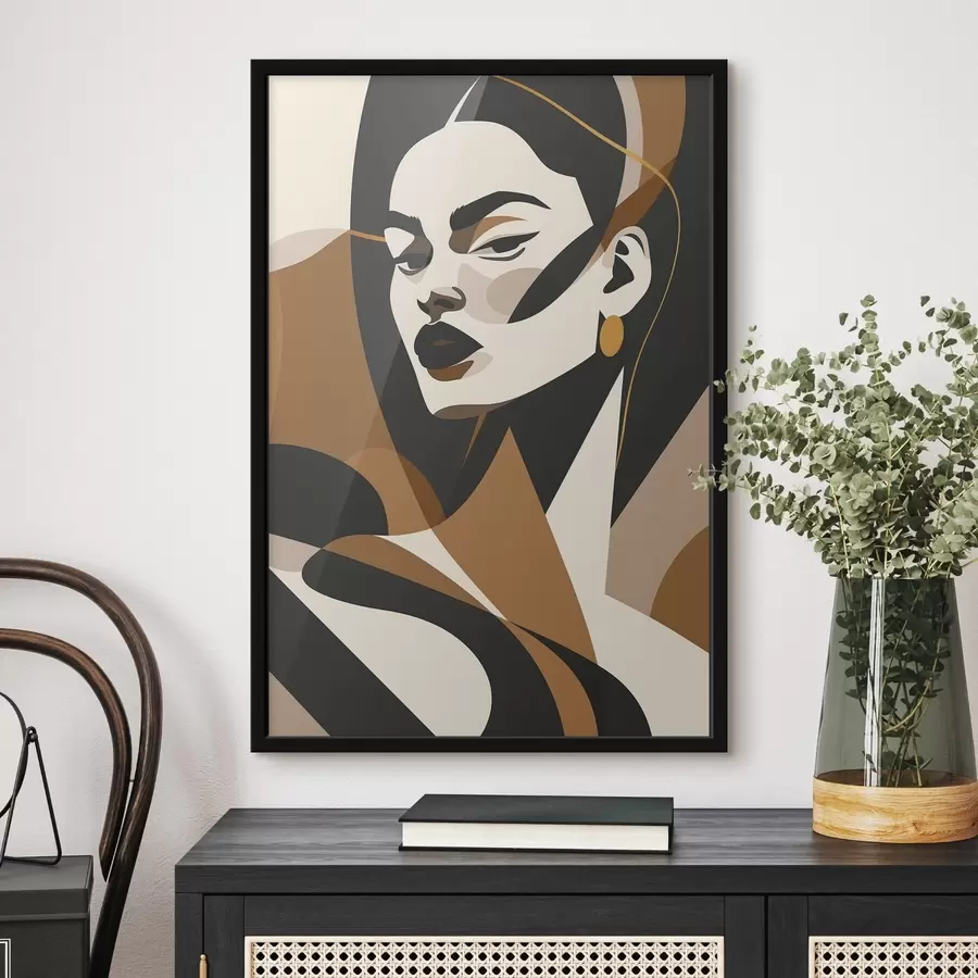 Papier peint Portrait abstrait d'une femme f46905