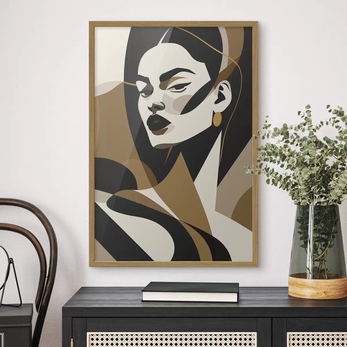 Poster Portrait abstrait d'une femme f46905