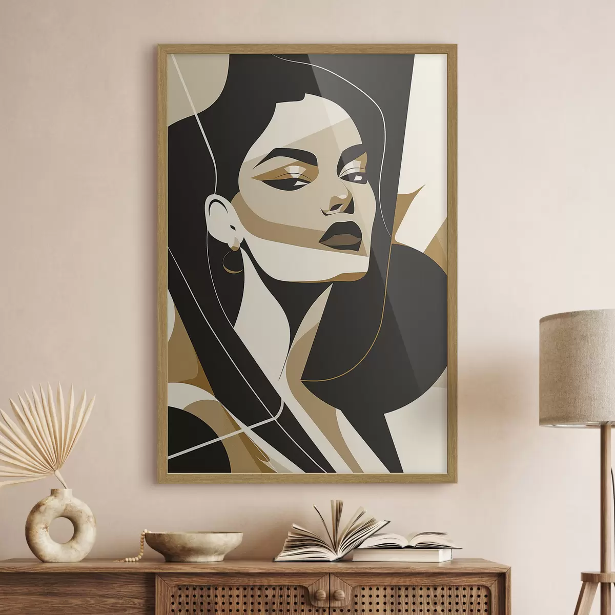 Poster Portrait abstrait d'une femme f46906