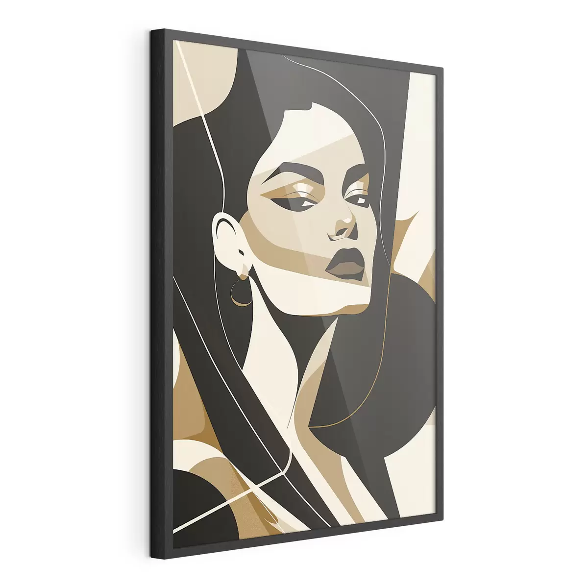 Poster Portrait abstrait d'une femme f46906