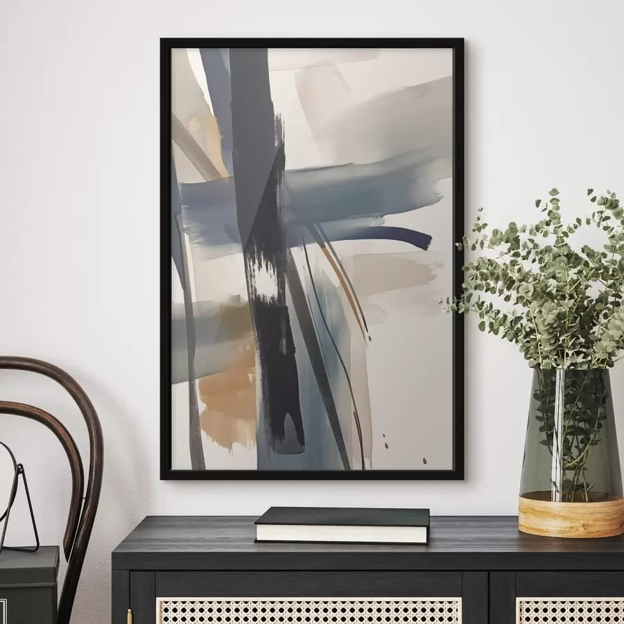 Papier peint Imitation abstraite de coups de pinceau f46908