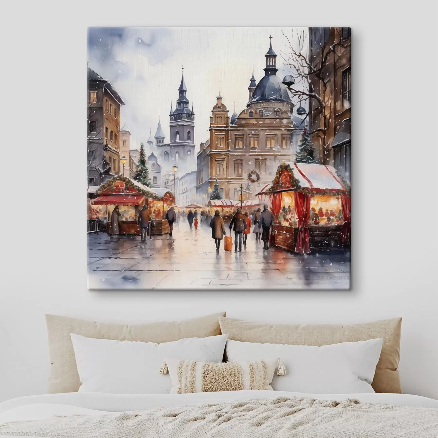 Tableau Prague en hiver s46968