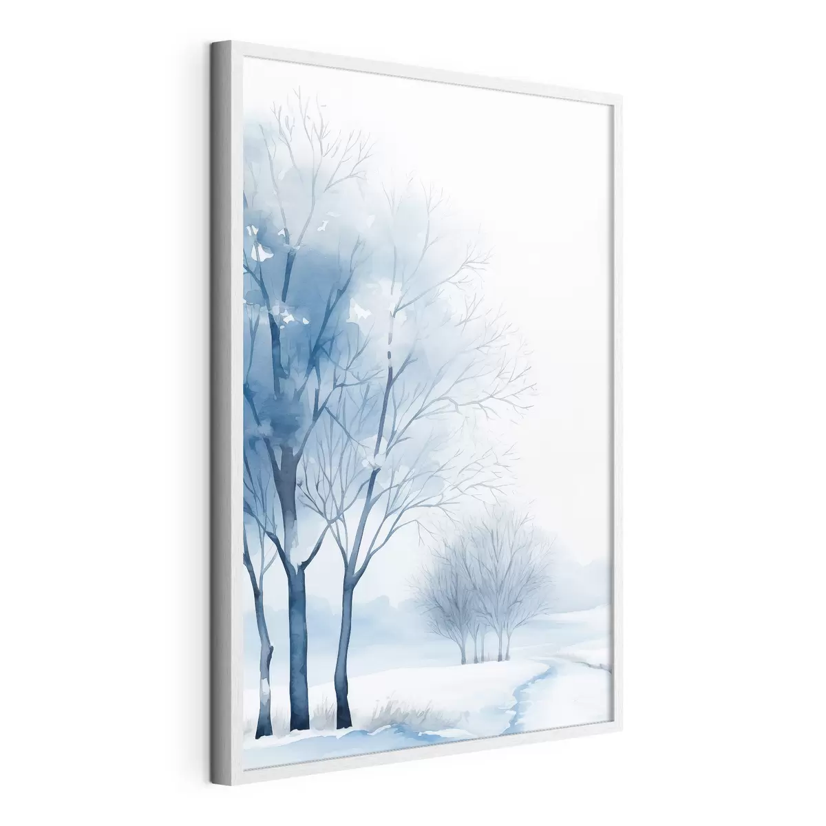 Poster Arbres enneigés dans la forêt f46965