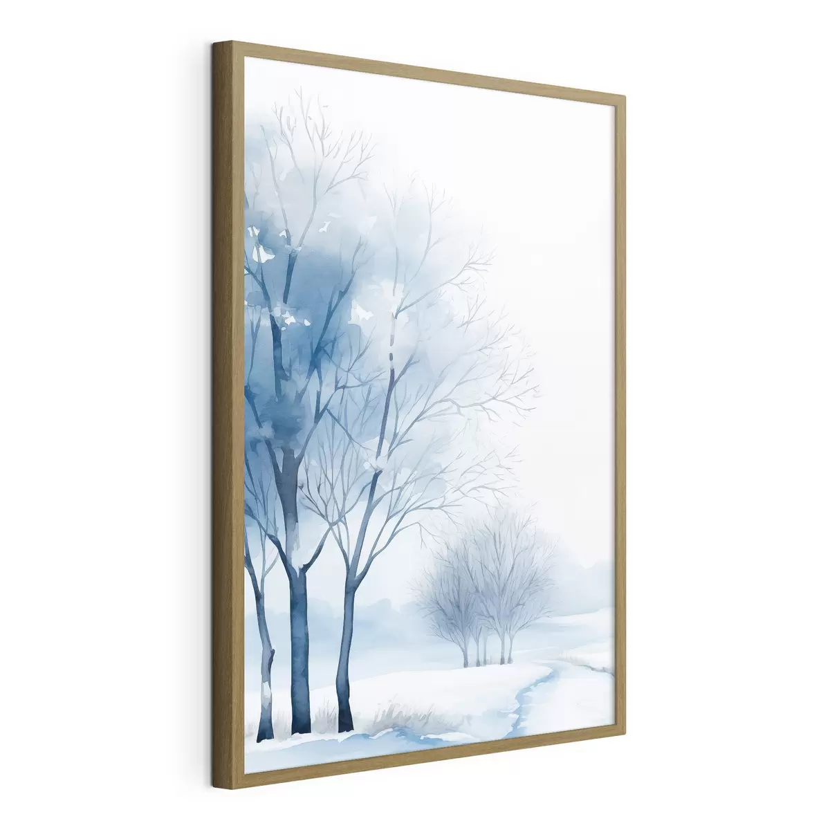 Poster Arbres enneigés dans la forêt f46965
